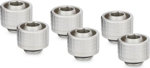 Thermal Grizzly DeltaMate Fitting ST16 16/10mm G1/4" Nickel, 6er-Pack