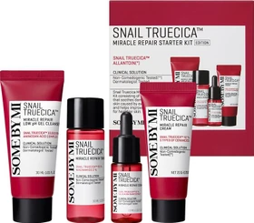 Some by Mi Snail Truecica Miracle Repair Creme 20g + Cleanser 30ml + Toner 30ml + Serum 10ml Starter Kit Geschenkset