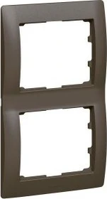 Legrand Galea Life Rahmen 2-fach senkrecht, dark bronze