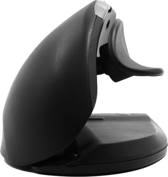 Contour Design UniMouse kabellose Vertikale Maus, schwarz matt, Linkshänder, USB/Bluetooth