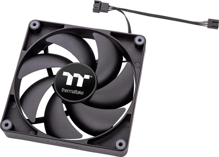 Thermaltake CT120 Black, schwarz, 120mm, 2er-Pack