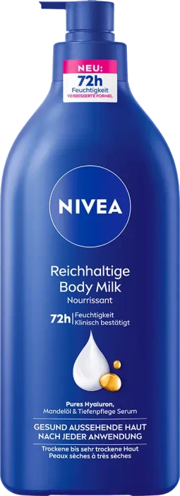 Nivea Reichhaltige Body Milk Pump Spender, 625ml