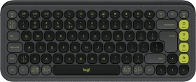 Logitech POP Icon Keys, Graphite & Green, Logi Bolt, USB/Bluetooth, US