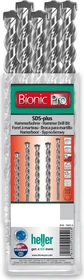 Heller Bionic Pro SDS-plus Hammerbohrer, 6x50x50mm, 10 Stück