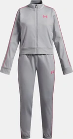 Under Armour Icon Crop Trainingsanzug mod gray/super pink (Junior)