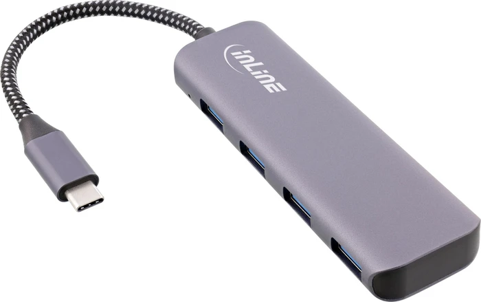 InLine USB-Hub, 4x USB-A 3.1, USB-C 3.1 [Stecker]