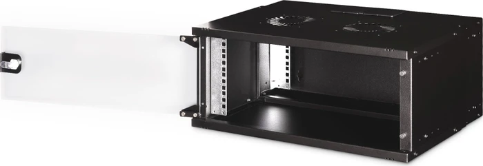 Digitus Professional SoHo Pro Line 19" Wandgehäuse 4HE, unmontiert, Sicherheitsglastür, IP20, RAL 9005, 400mm tief