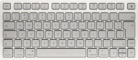 Cherry KW 7100 Mini BT for Mac, weiß/grau, Bluetooth, UK