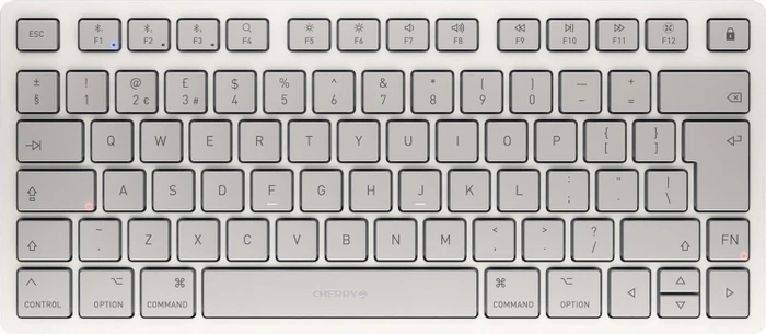 Cherry KW 7100 Mini BT for Mac, weiß/grau, Bluetooth, UK
