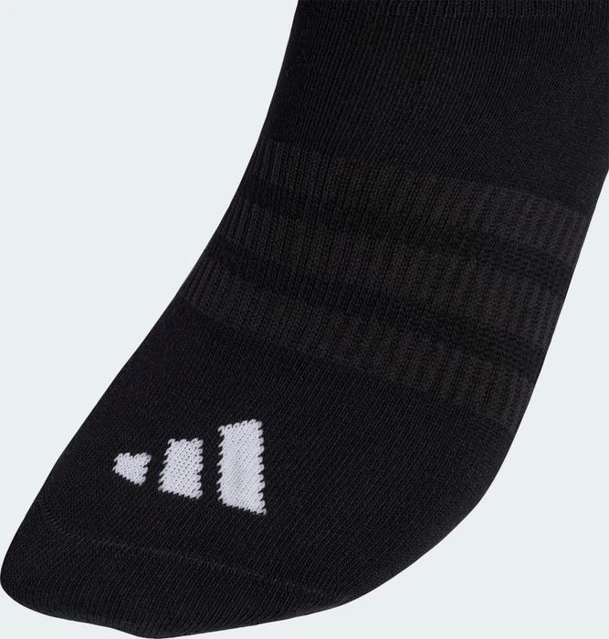 adidas Thin and Light No-Show Socken medium grey heather/white/black, 3 Paare
