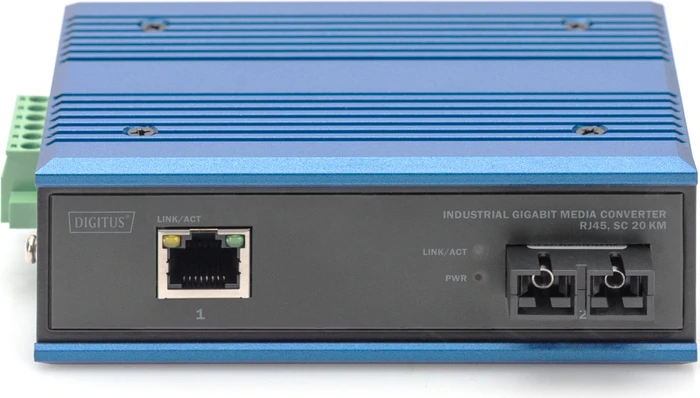 Digitus Industrial, RJ-45, SC-Duplex SM 20km