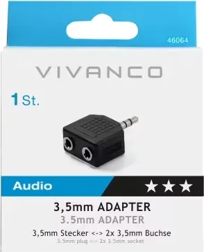 Vivanco Y-Adapter Klinke, stereo