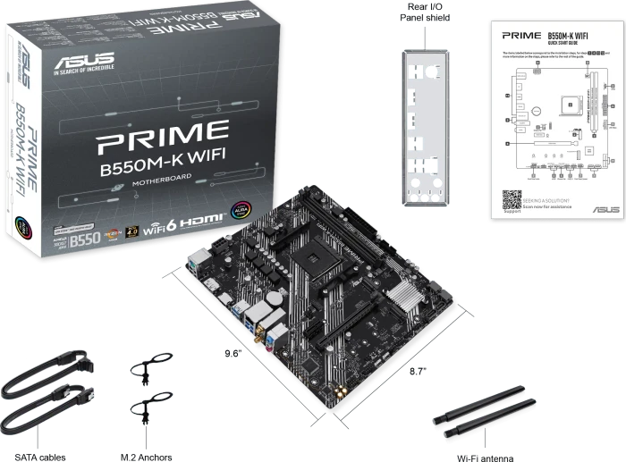 ASUS Prime B550M-K WIFI (AMD AM4)