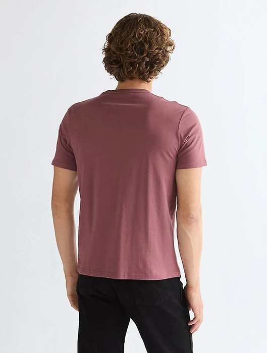 Wrangler Americana T-Shirt kurzarm rose brown (Herren)