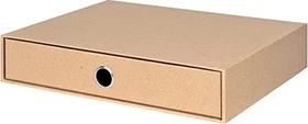 Rössler 1er Schubladenbox, 1 Schublade, A4, kraft