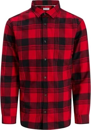 Jack & Jones Regular Fit Hemd langarm true red (Herren)