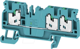 Weidmüller S3C 2.5 BL Durchgangs-Reihenklemme, SNAP IN, blau, 2.5 mm², 24 A, 800 V, Anzahl Anschlüsse: 3
