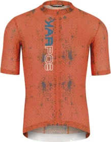 Karpos Val Viola Trikot kurzarm tangerine tango/moroccan blue (Herren)