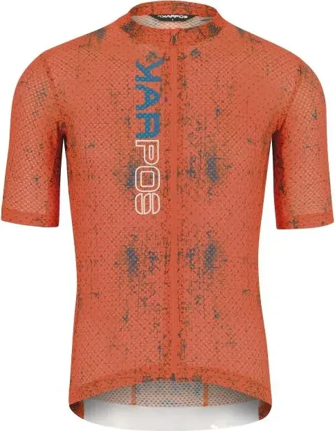 Karpos Val Viola Trikot kurzarm tangerine tango/moroccan blue (Herren)