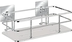 Wenko Turbo-Loc Quadro Duschkorb Edelstahl
