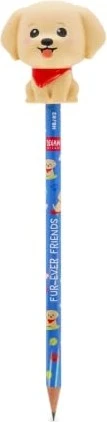 Legami Anti-Stress Squeezies Golden Retriver Bleistift HB graphit, Fur Ever Friends