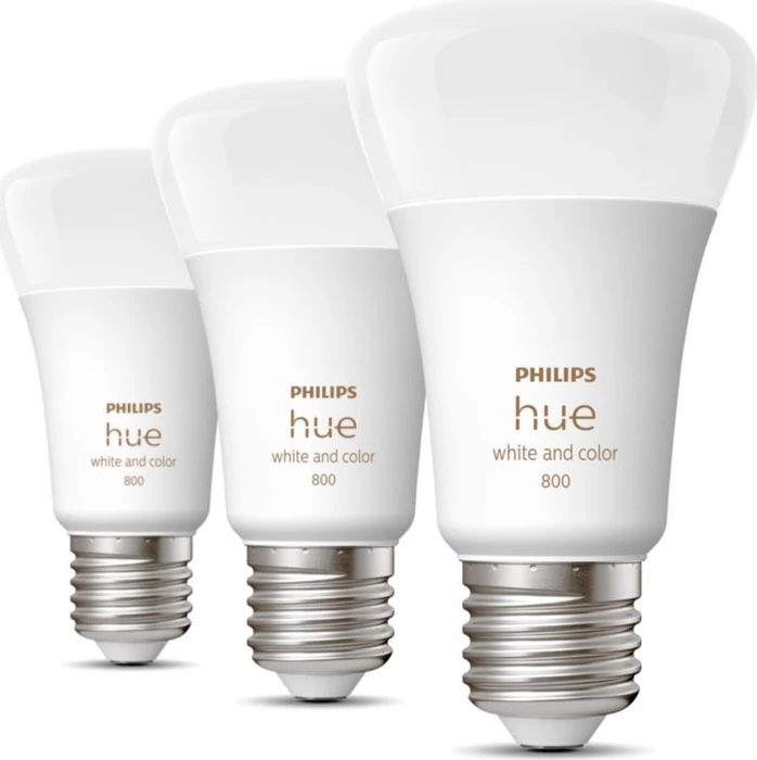 Philips Hue White and Color Ambiance 800 LED-Bulb E27 6.5W, 3 Stück