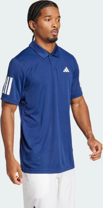 adidas Club 3-Streifen Tennis Poloshirt kurzarm dark blue (Herren)