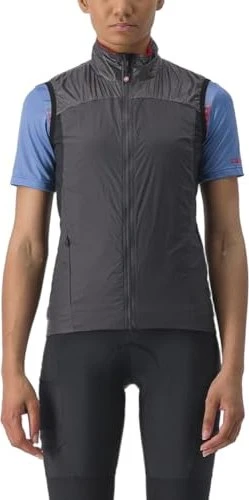 Castelli Unlimited Puffy Fahrradweste dark grey/red (Damen)