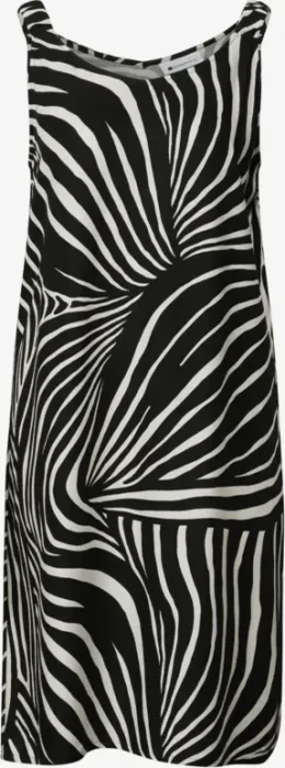 Street One Knielanges Kleid mit gerafften Trägern Kleid schwarz (Damen)