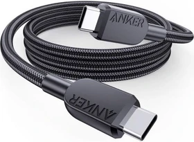 Anker USB-C Kabel, USB 2.0, 480Mb/s, 240W, USB-C [Stecker] auf USB-C [Stecker], 0.9m (AK-A81C5011)