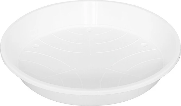 Geli Kunststoff-Blumentopfuntersetzer rund 14cm weiß
