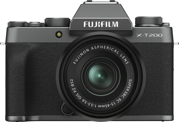 Fujifilm X-T200 dunkelsilber mit Objektiv Fujinon XC 15-45mm 3.5-5.6 OIS PZ
