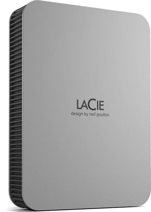 LaCie Mobile Drive V2, Moon Silver, 5TB, USB-C 3.0