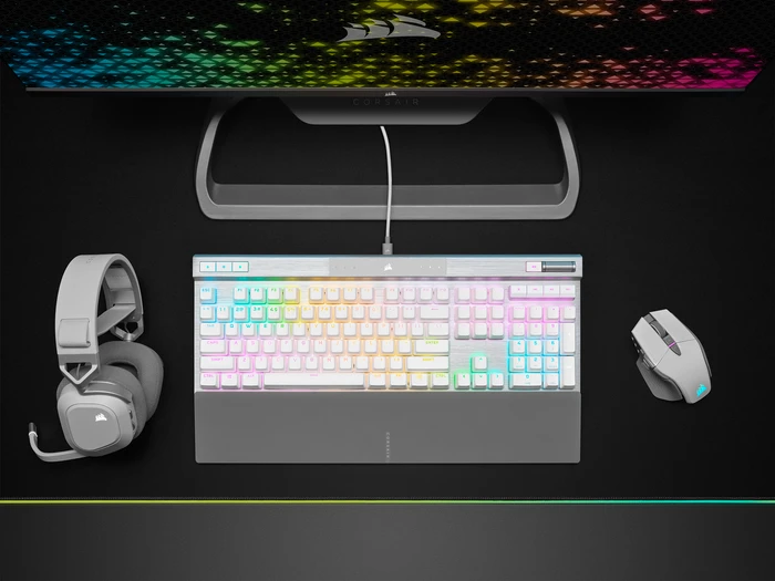 Corsair Gaming K70 RGB PRO, weiß, Corsair OPX, USB, DE