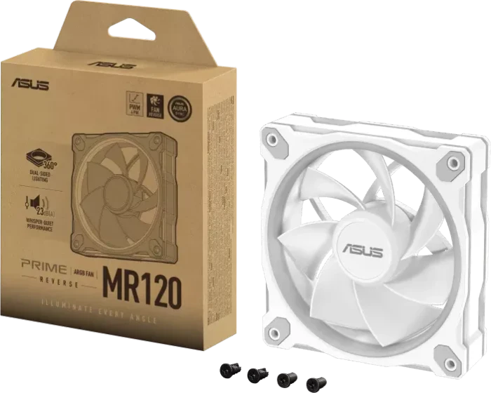 ASUS MR120 ARGB Reverse Blade, weiß, 120mm