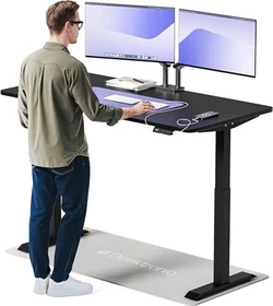 Desktronic HomePro Sitz-Steh-Schreibtisch 160x80cm schwarz/schwarz