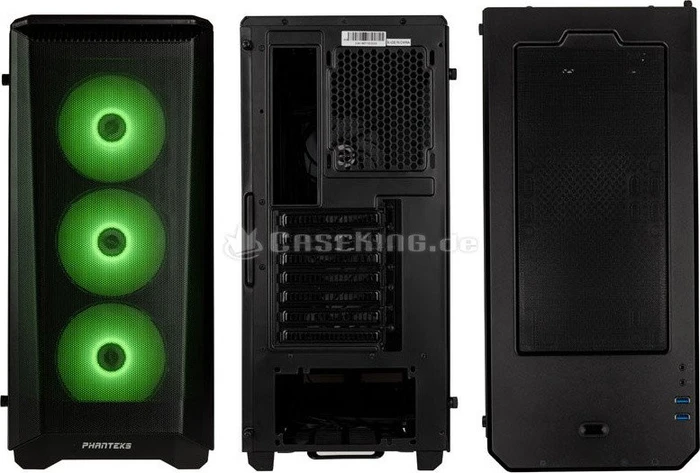 Phanteks Eclipse P400A Digital, schwarz, Glasfenster