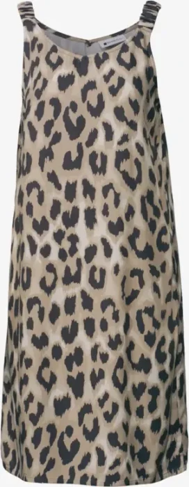 Street One Knielanges Kleid mit gerafften Trägern Kleid timeless beige (Damen)