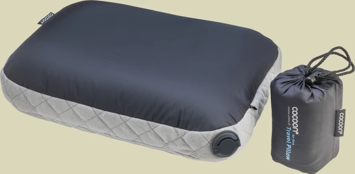 Cocoon Air Core Pillow Reise Kissen smoke grey/charcoal