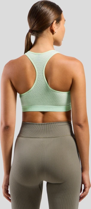 Odlo Ascent Performance Wool Medium Sport-BH ambrosia/patina green (Damen)