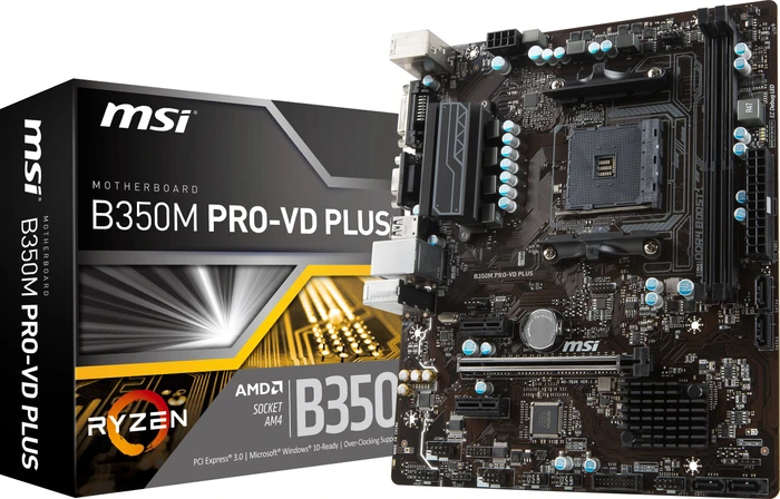 MSI B350M Pro-VD Plus (AMD AM4)