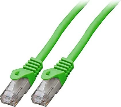 EFB Elektronik CCA Patchkabel, Cat6, U/UTP, RJ-45/RJ-45, 0.5m, grün