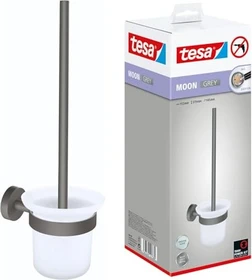 tesa Moon Grey WC-Bürstenhalter inkl. Klebelösung grau