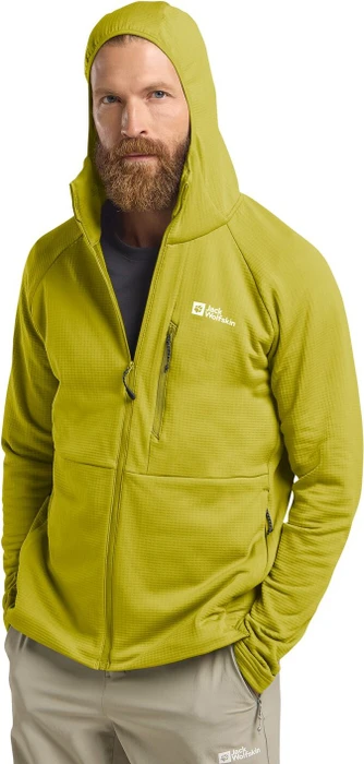Jack Wolfskin Kolbenberg Hooded FZ Jacke chartreuse (Herren)