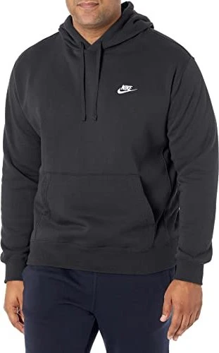 Nike Sportswear Club Fleece Hoodie schwarz/weiß (Herren)
