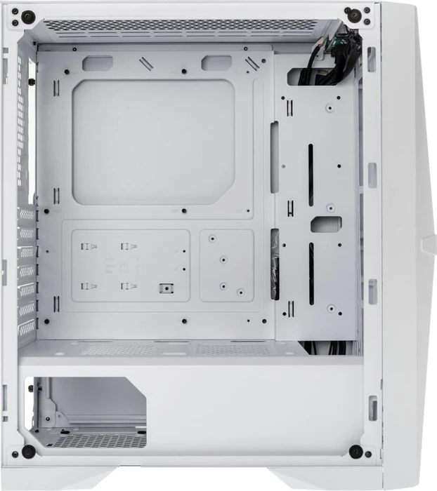 Raijintek Silenos MS, weiß, Glasfenster