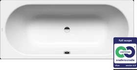 Kaldewei Classic Duo 109 Badewanne 180x75x42cm, alpinweiß