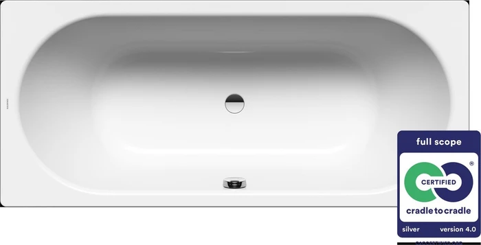 Kaldewei Classic Duo 109 Badewanne 180x75x42cm, alpinweiß
