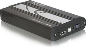 DeLOCK externes 3.5"-Gehäuse schwarz, USB-B 2.0/eSATA