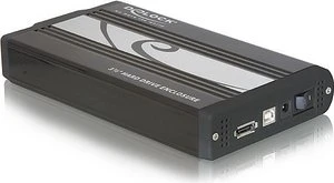 DeLOCK externes 3.5"-Gehäuse schwarz, USB-B 2.0/eSATA